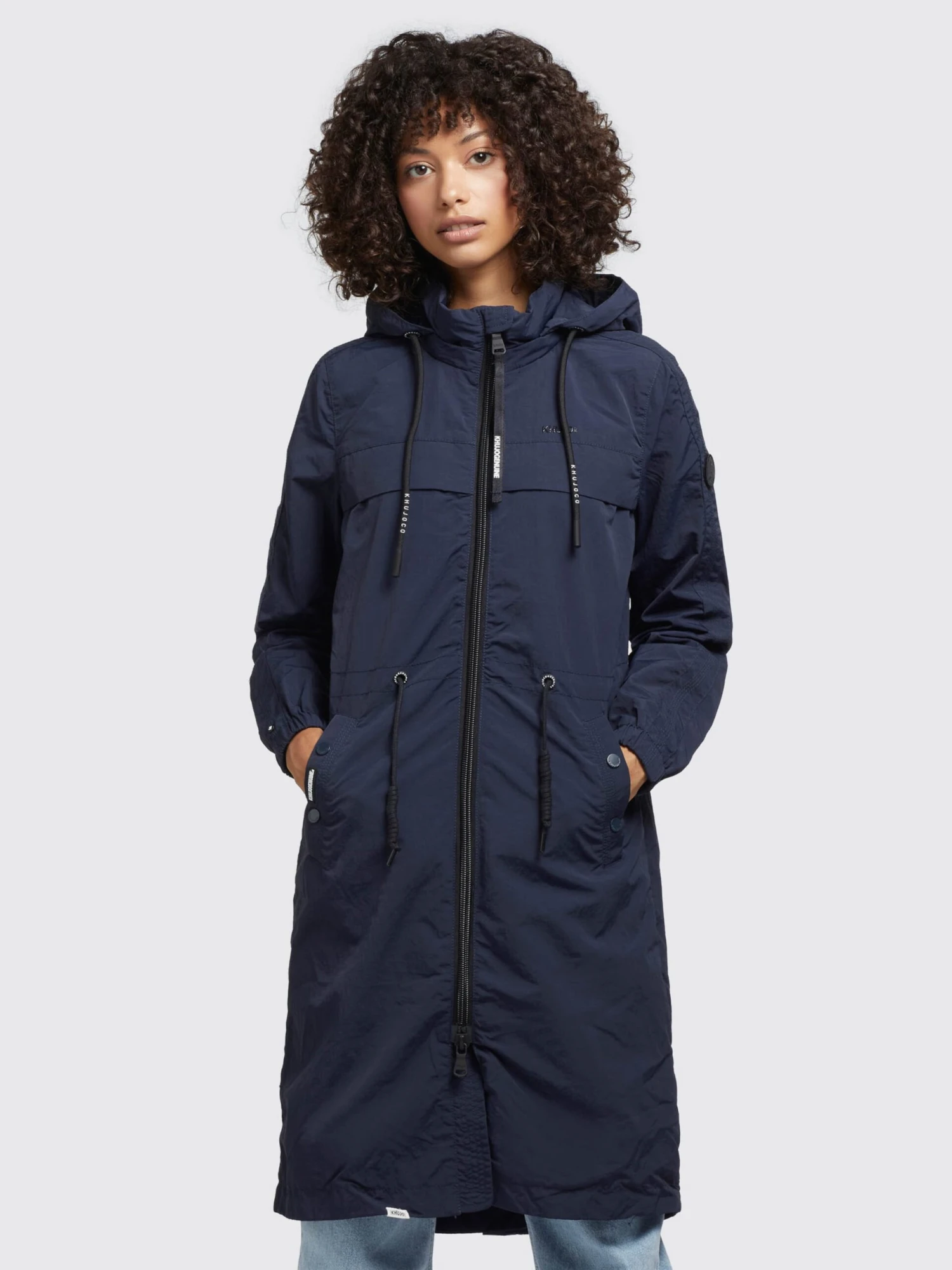 Khujo Manteaux De Mi-saison Manteau Mi-saison Voya3 Femme Bleu Foncé 4 Khujo Manteaux De Mi-saison Manteau Mi-saison Voya3 Femme Bleu Foncé - Image 2