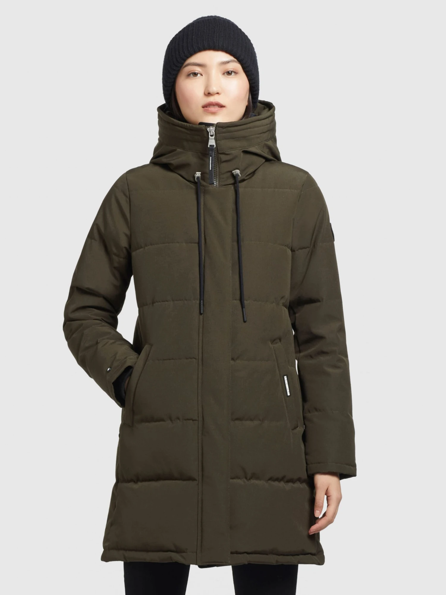 Khujo Manteaux Courts Manteau D’hiver Mats Femme Vert Foncé 4 Khujo Manteaux Courts Manteau D’hiver Mats Femme Vert Foncé - Image 2