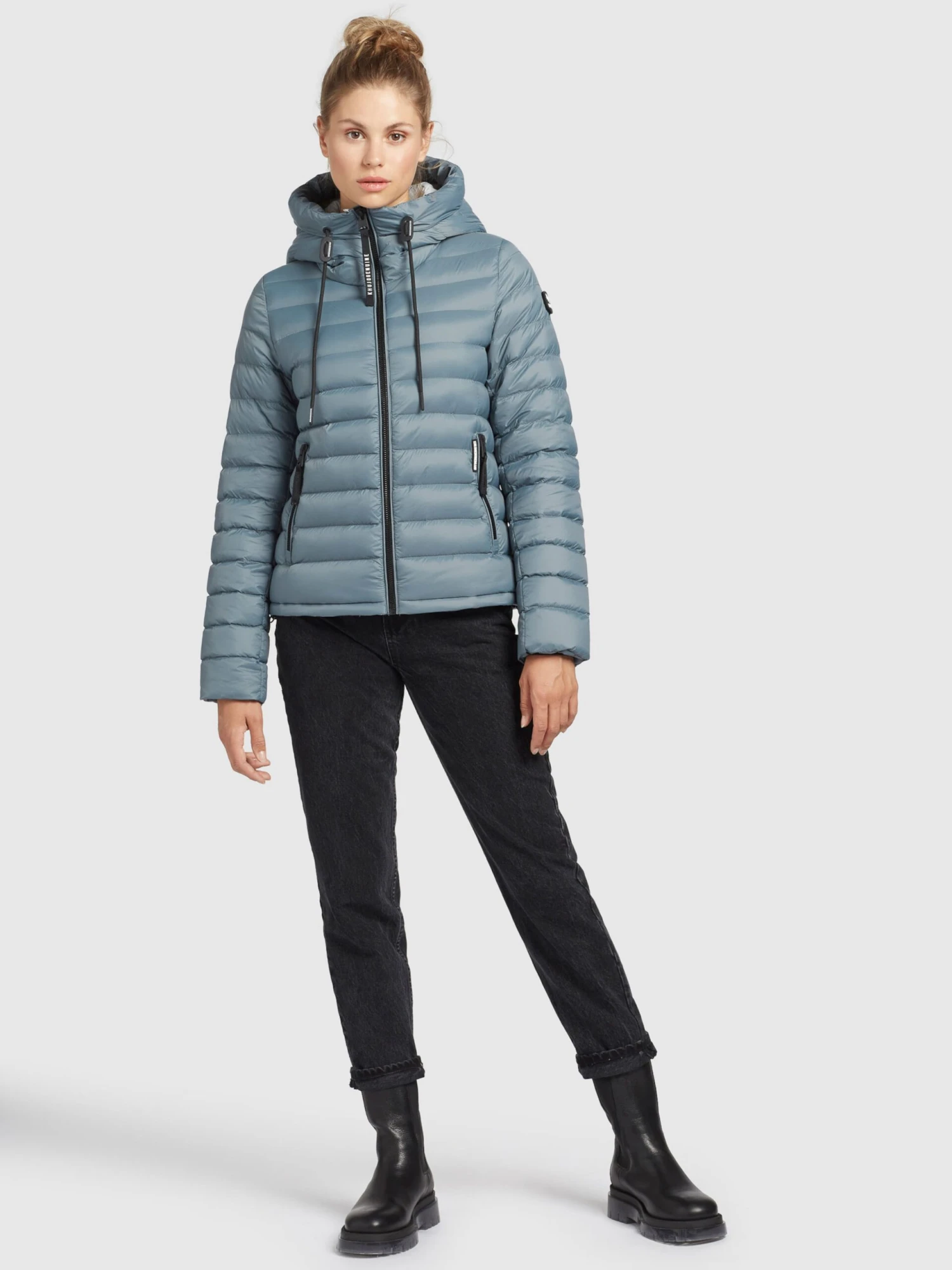 Khujo Vestes De Mi-saison Veste Mi-saison Lovina Femme Bleu-gris 4 Khujo Vestes De Mi-saison Veste Mi-saison Lovina Femme Bleu-gris - Image 2