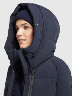 Khujo Manteaux Courts Manteau D’hiver Wente Femme Bleu Foncé -Khujo 8684c5e4629a6cb85d8b74ff3550e2be