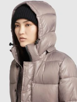 Khujo Vestes Dhiver Veste D’hiver Gerda Shiny Femme Beige -Khujo 86f1630d904918f0c94f73808539c90b