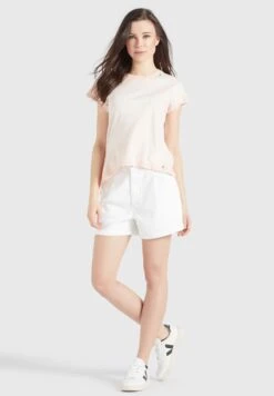 Khujo T-shirts T-shirt Matama Femme Poudre -Khujo 87aa53e633a70fcfbcc30cd6b81a820d