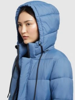 Khujo Manteaux Dhiver Manteau D’hiver Julina Femme Bleu -Khujo 8a13b9f1722525d10276d71b7acd78db