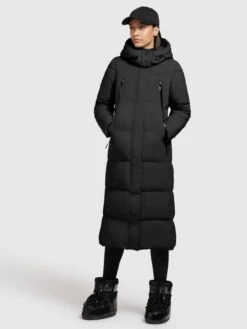 Khujo Manteaux De Mi-saison Manteau Mi-saison Melona Femme Noir -Khujo 8d298777f2d691999e154d6d75a5d38f