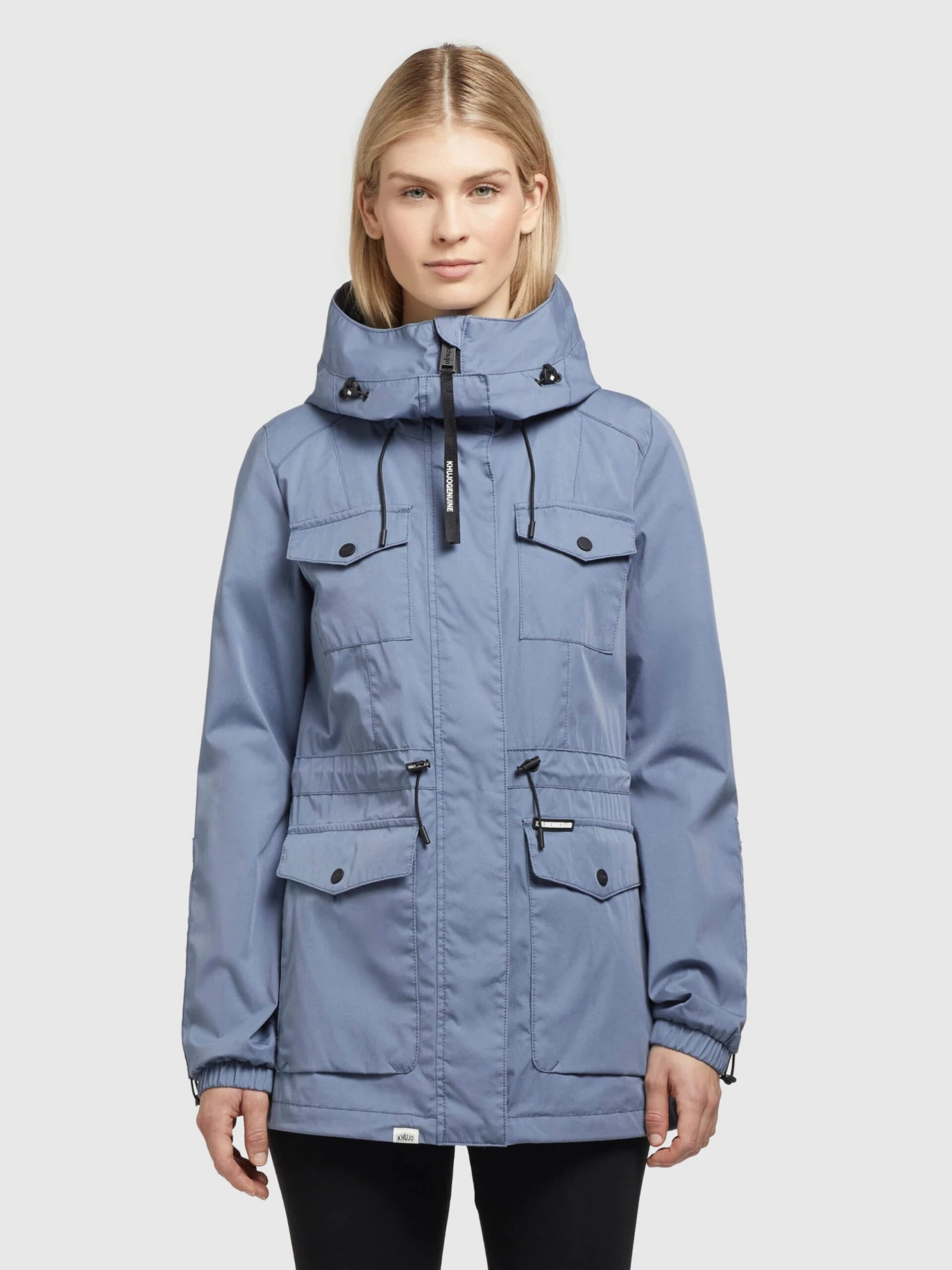 Khujo Parkas Parka Mi-saison ELST Femme Bleu 4 Khujo Parkas Parka Mi-saison ELST Femme Bleu - Image 2