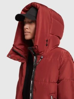 Khujo Manteaux Dhiver Manteau D’hiver Soulani Femme Rouge Rouille -Khujo 8e86e56f7ba5e09ee90b101192e9b26b