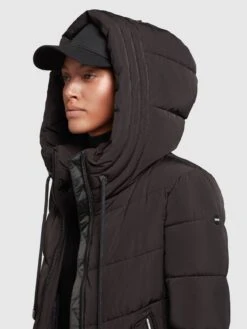 Khujo Manteaux Dhiver Manteau D’hiver Ayleena Femme Noir -Khujo 8eeb525859603e5aef331184513747ba