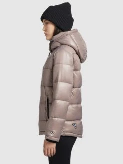 Khujo Vestes Dhiver Veste D’hiver Gerda Shiny Femme Beige -Khujo 8f8f72135881c459ea4c83d0465bcc9a