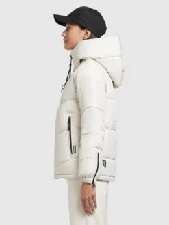 Khujo Vestes Dhiver Veste D’hiver Esila 3 Femme Blanc Naturel -Khujo 922960c4728a8d6adcd100d32e3aec19