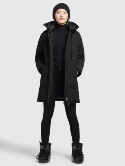 Khujo Manteaux Courts Manteau D’hiver Mats Femme Noir -Khujo 932bf13b7c06bc08dfa13580b822f909