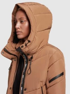 Khujo Manteaux De Mi-saison Manteau Mi-saison Sonje Femme Caramel -Khujo 9412620f44708db2ea24c185a4d1ebbd
