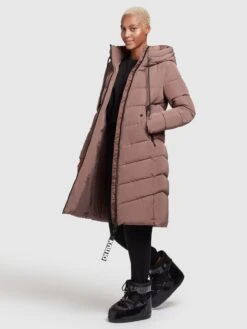 Khujo Manteaux Dhiver Manteau D’hiver Ayleena Femme Chamois -Khujo 94b7a1c3c76725a319b10568738db85e