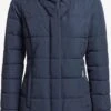 Khujo Manteaux Courts Manteau D’hiver Floyt Femme Bleu Foncé