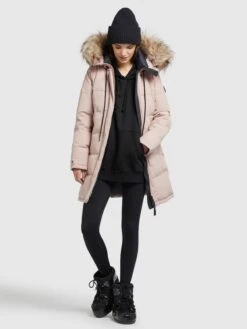 Khujo Manteaux Dhiver Manteau D’hiver Cloren Femme Rose -Khujo 986efb08bec4bed1e16cb7b2087a2a9a