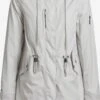 Khujo Parkas Parka Mi-saison Dayes Femme Blanc Cassé -Khujo 9a436893115ccb4ab4a2d3888bb5c59e