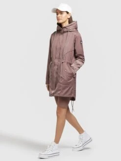 Khujo Parkas Parka Mi-saison ONDA2 Femme Marron -Khujo 9a672f53c94e020ac3b78ca00d56f44f