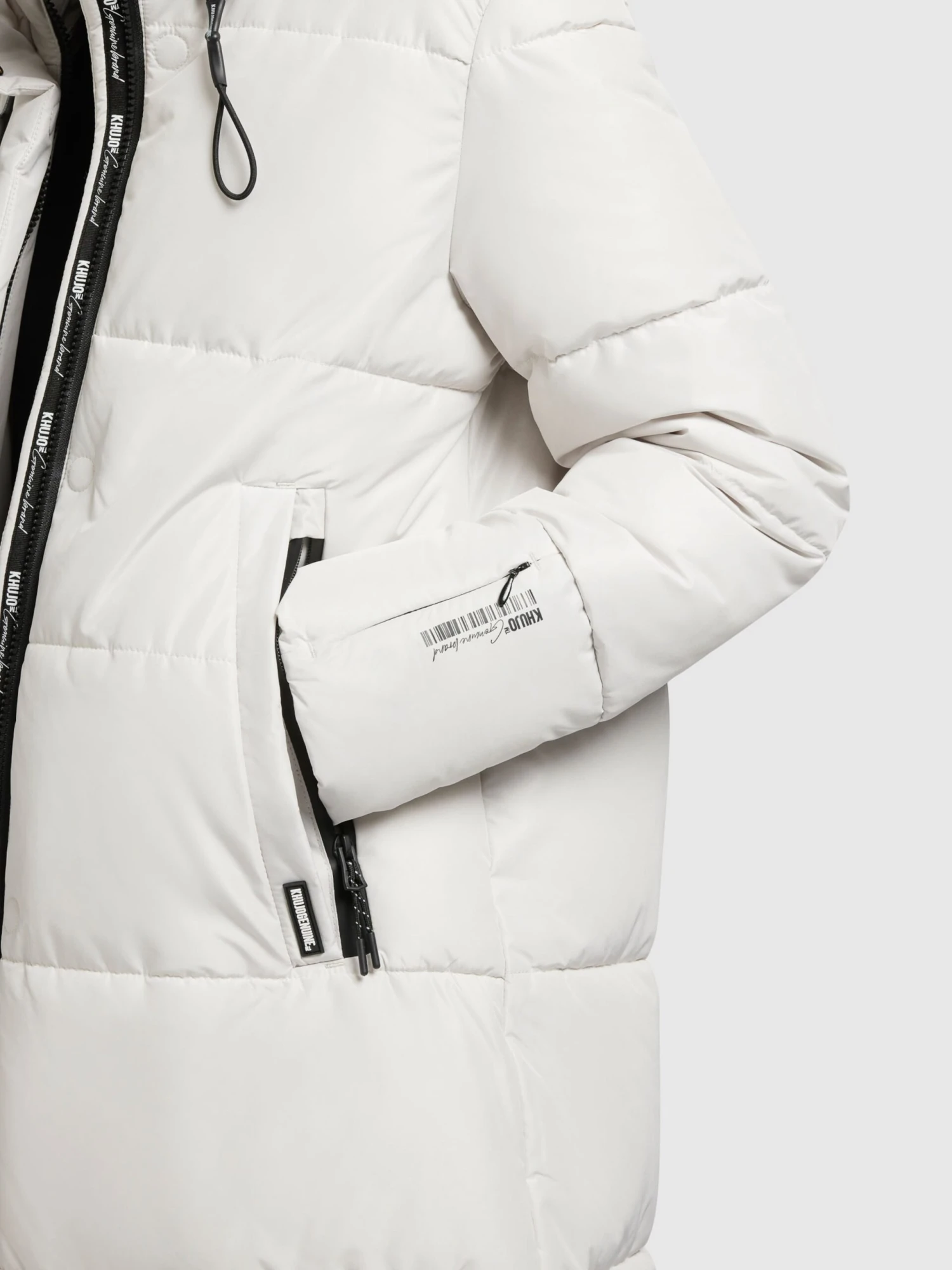 Khujo Manteaux De Mi-saison Manteau Mi-saison Soulani Femme Blanc Cassé 10 Khujo Manteaux De Mi-saison Manteau Mi-saison Soulani Femme Blanc Cassé - Image 8