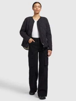 Khujo Vestes De Mi-saison Veste Mi-saison ALMA Femme Noir -Khujo 9df471971768f3370a5137b73249a5f8