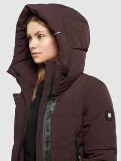 Khujo Manteaux De Mi-saison Manteau Mi-saison Namita Femme Lie De Vin -Khujo a4b9b6ddb9f59294f7c6fa789b2a1b54