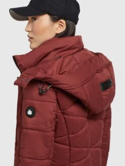 Khujo Manteaux De Mi-saison Manteau Mi-saison Fitt Light Femme Rouge Rouille -Khujo a918e588bd19e13cc2a560fa2fdab925