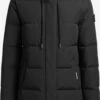 Khujo Manteaux Courts Manteau D’hiver Mats Femme Noir