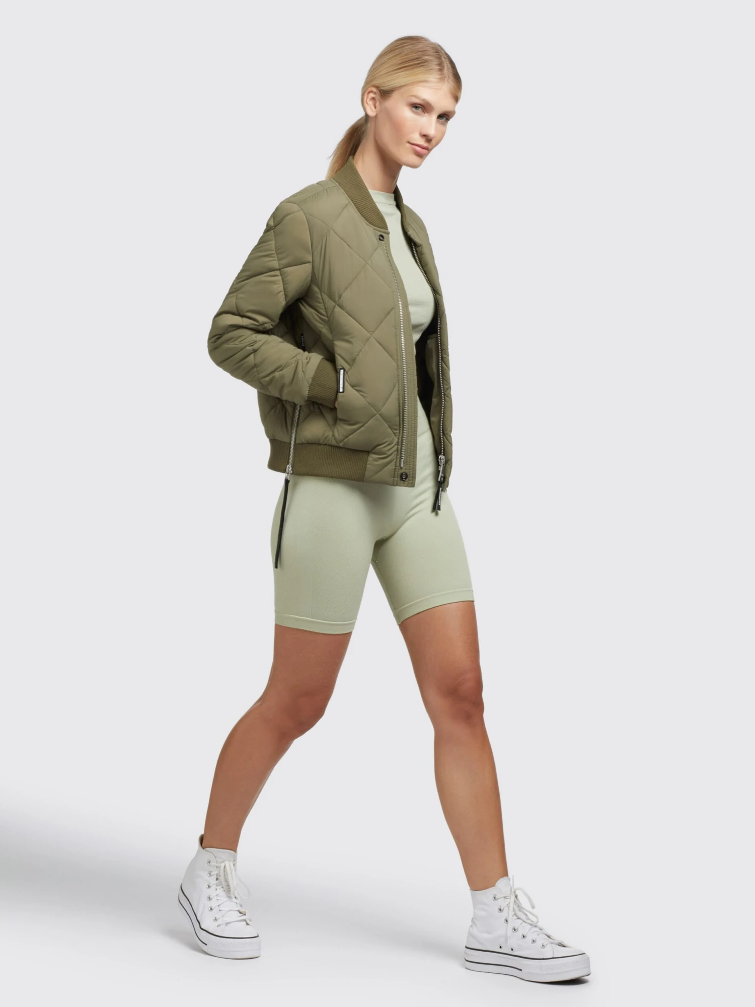 Khujo Vestes De Mi-saison Veste Mi-saison Leona Femme Olive 8 Khujo Vestes De Mi-saison Veste Mi-saison Leona Femme Olive - Image 6