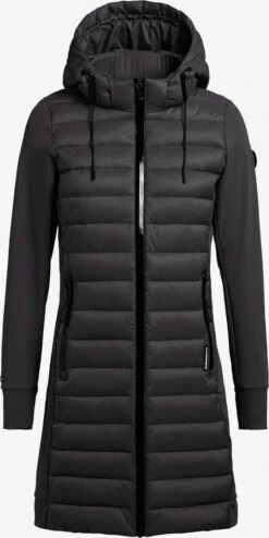 Khujo Manteaux Dhiver Manteau D’hiver Ruth Femme Noir