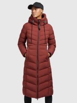 Khujo Manteaux Dhiver Manteau D’hiver Ingram Femme Rouge Rouille -Khujo ac75fa3bb4f63e06127302838f3e354b
