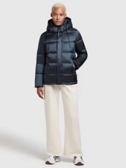 Khujo Vestes Dhiver Veste D’hiver Evona Femme Bleu Nuit -Khujo acfddd87cc1cdc31e6fa849dd2f48cbb