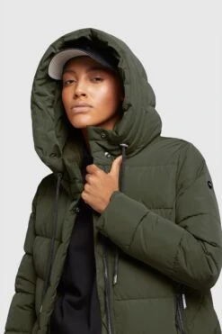 Khujo Manteaux Dhiver Manteau D’hiver Gamber Femme Vert Foncé -Khujo addf357708a67a5c5ab0ca1c91bc7c8c