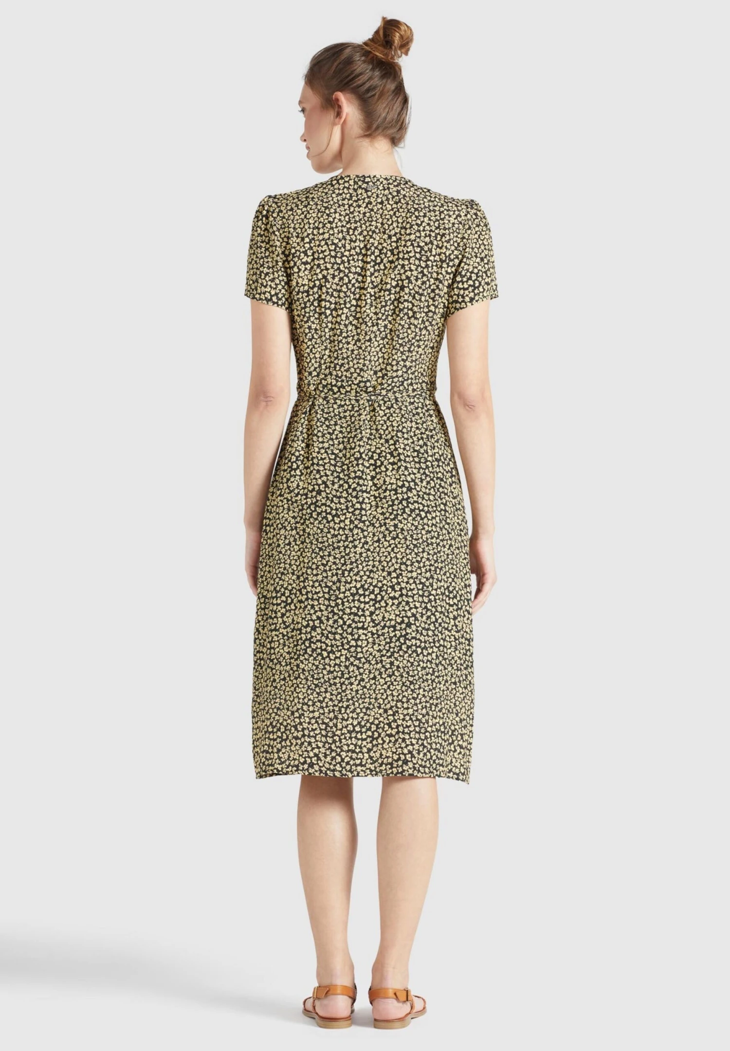 Khujo Robes Fluides Robe-chemise Porgy Femme Jaune Pastel / Noir 6 Khujo Robes Fluides Robe-chemise Porgy Femme Jaune Pastel / Noir - Image 4