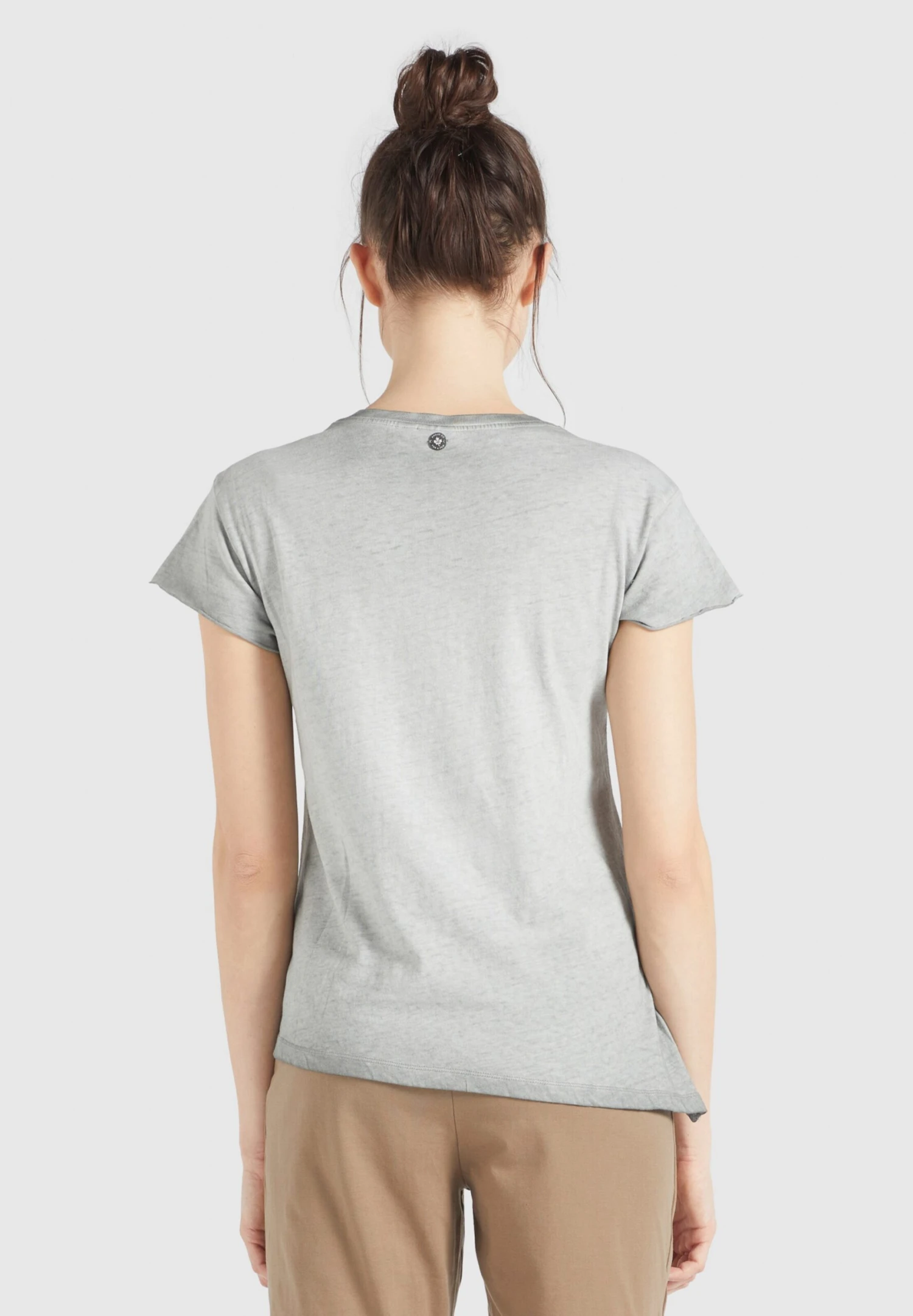 Khujo T-shirts T-shirt MATAMA Femme Gris 6 Khujo T-shirts T-shirt MATAMA Femme Gris - Image 5