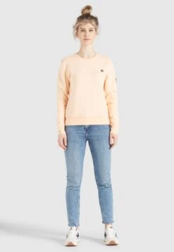 Khujo Sweats Sweat-shirt Lisel Femme Abricot -Khujo b48235655e06c00ec2f4151c684955bb