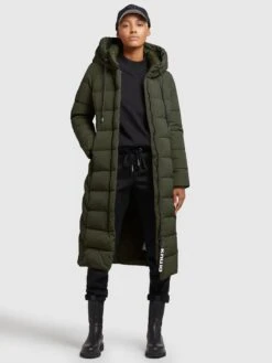 Khujo Manteaux Dhiver Manteau D’hiver Gamber Femme Vert Foncé -Khujo b4c6495b392f975eb764f77dc7e7e10f