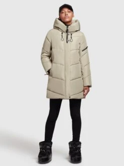 Khujo Vestes Dhiver Veste D’hiver Jordis 4 Femme Vert Pastel -Khujo b52ecb90e5121ae7d9e8d31897c28086