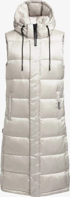Khujo Vestes Sans Manches Gilet Tourin Femme Blanc Perle