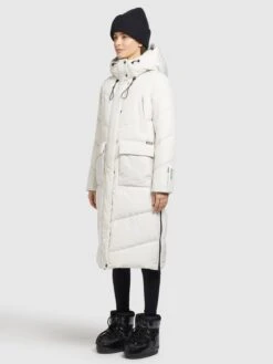Khujo Manteaux Dhiver Manteau D’hiver Elvita Femme Blanc Cassé -Khujo be1f6209a4f7887558a51fc775700895