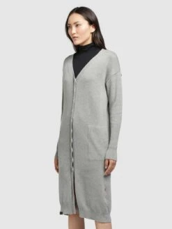 Khujo Gilets Cardigan Elina Femme Gris -Khujo c37b52ae17a97edd10d8da6c7011346a