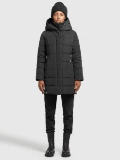 Khujo Manteaux Courts Manteau D’hiver Floyt Femme Noir -Khujo c417875a20caf46f4bab215cf26ccb29