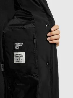 Khujo Manteaux De Mi-saison Manteau Mi-saison Namita Femme Noir -Khujo c69505051ad3f1e13f4d17e4f2f98581