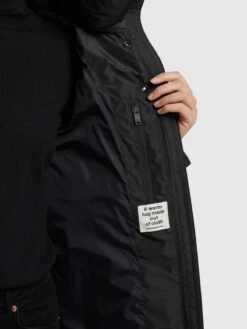 Khujo Vestes Dhiver Veste D’hiver Jordis 4 Femme Noir -Khujo c70c18c206f51cd7f19b1e7667299eb8