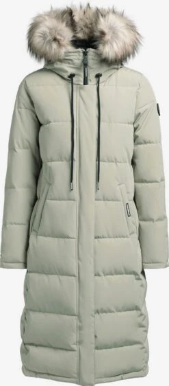 Khujo Manteaux Dhiver Manteau D’hiver LOLL Femme Vert Pastel