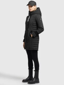 Khujo Vestes Dhiver Veste D’hiver Jerry Femme Noir -Khujo c9ba8797304def7ba0fb59a9074074d8