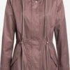 Khujo Parkas Parka Mi-saison ONDA2 Femme Marron -Khujo ca5801c50ca1dbe3ae05d5ca93c233c0
