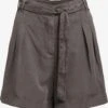 Khujo Shorts Loosefit Pantalon à Pince Elida Femme Anthracite -Khujo ca5bd175c296e67effd1232ef9801c7c