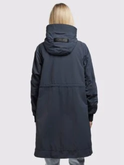 Khujo Manteaux De Mi-saison Manteau Mi-saison SILICA Femme Gris Foncé -Khujo cf68f28528618b22c50cc7e835cd56d9