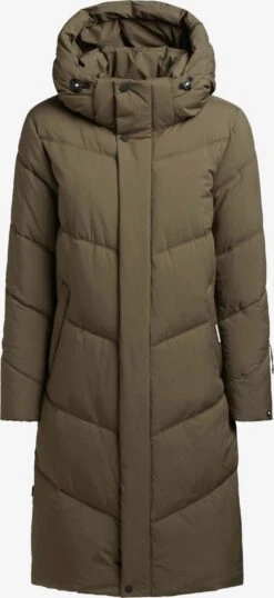 Khujo Manteaux Dhiver Manteau D’hiver Torino2 Femme Kaki