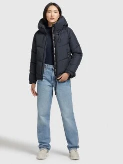 Khujo Vestes Dhiver Veste D’hiver Esila Femme Marine -Khujo d1d584f5212f13906749f71d3fec88ae
