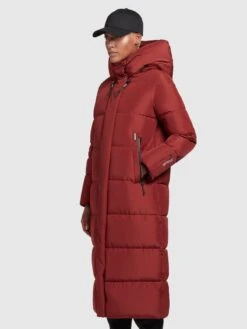 Khujo Manteaux Dhiver Manteau D’hiver Soulani Femme Rouge Rouille -Khujo d2603ccd360b755f58a7438dc7ed309c