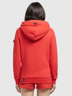 Khujo Sweats à Capuche Sweat-shirt Rhabea Femme Rouge Orangé -Khujo d3012883615bc97cdcb00eccc8cb2cd8